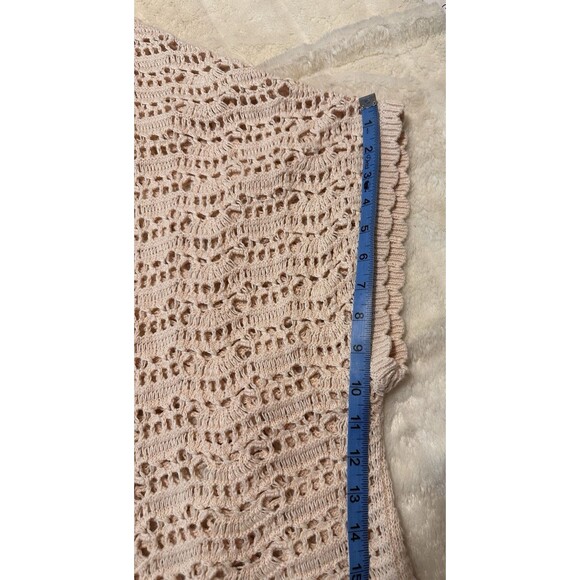 ANA A New Approach Woman Crocheted Kimono Cover up Cotton Ramie Cardigan Size 1X - Picture 9 of 9